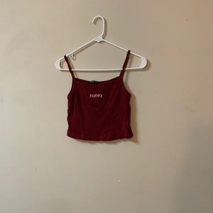 Garnet Honey Crop Top